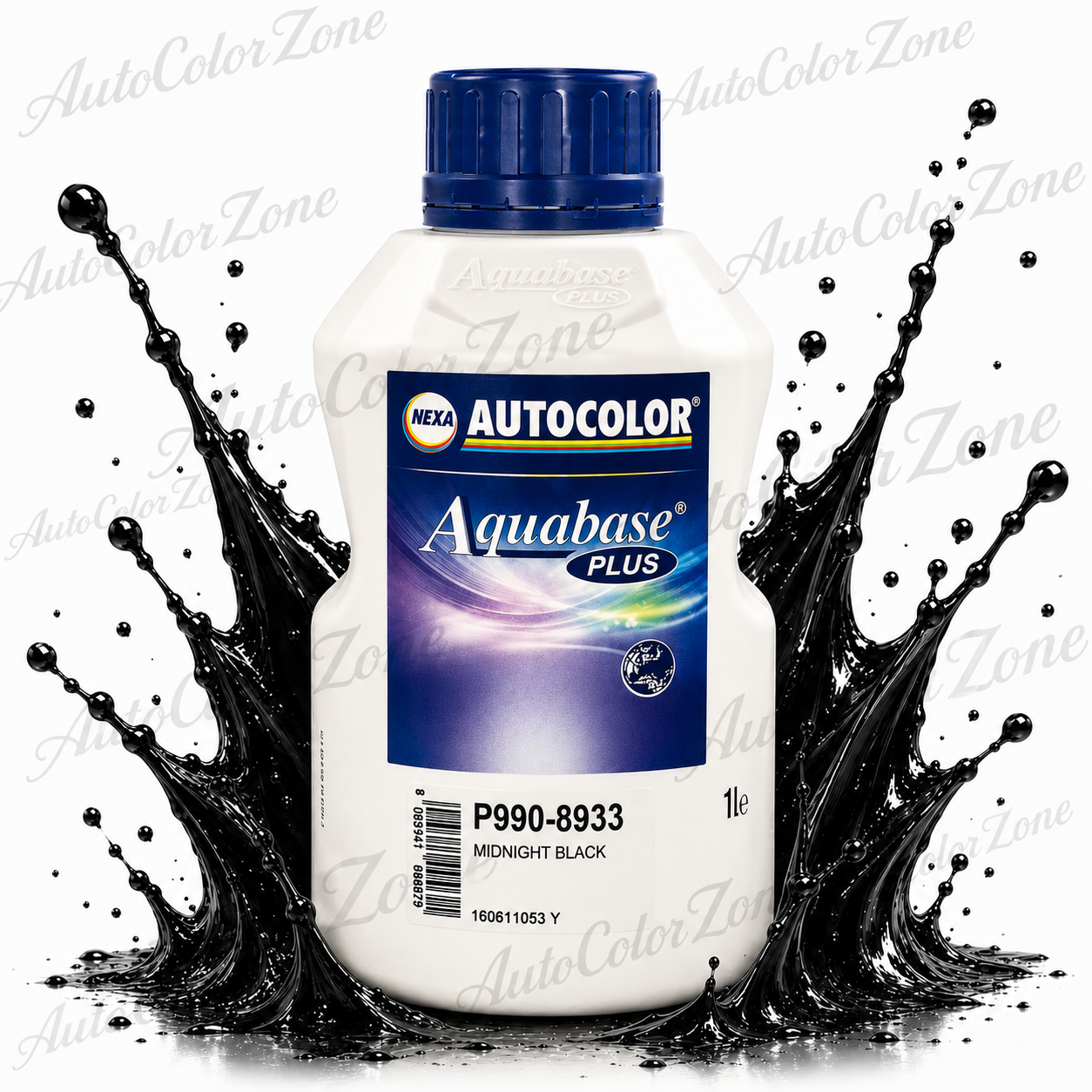 Nexa Autocolor Aquabase Plus P990-8933 Midnight Black - 1 L